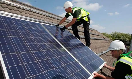 Installation de panneaux solaires